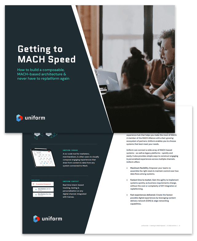 Getting to MACH Speed