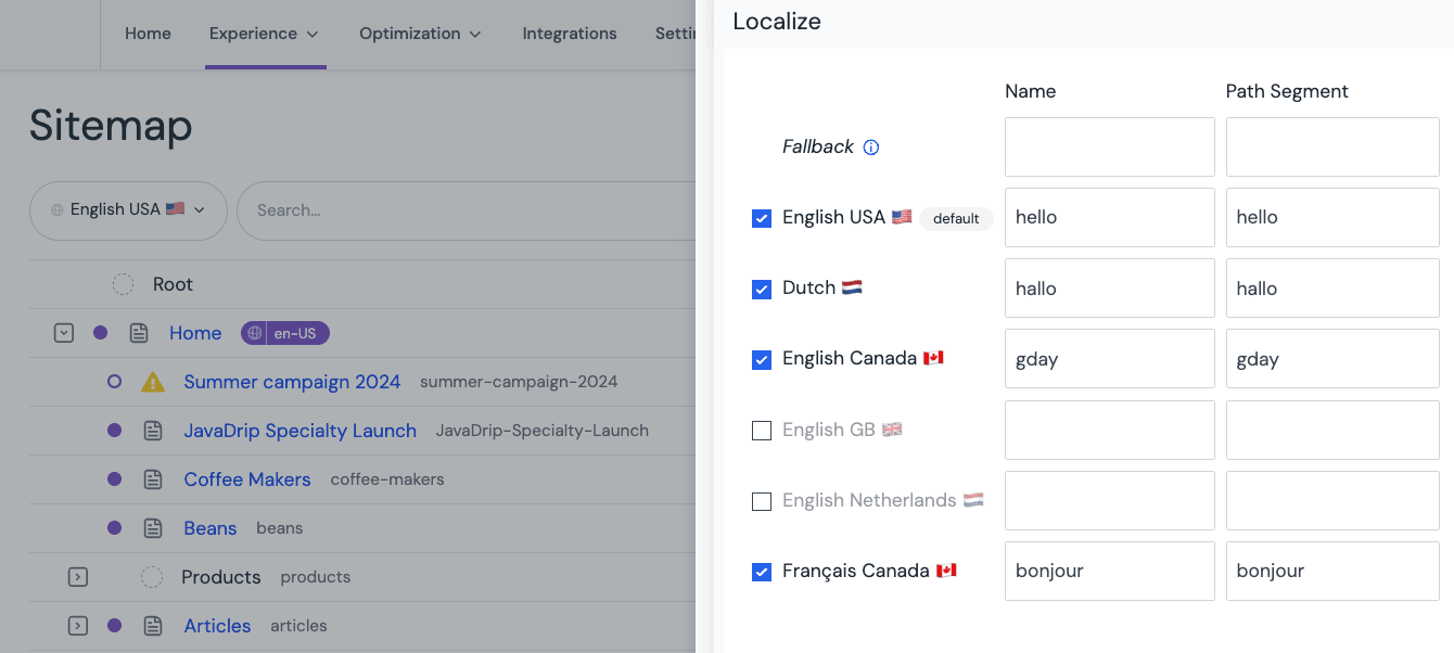 Localizable URLs