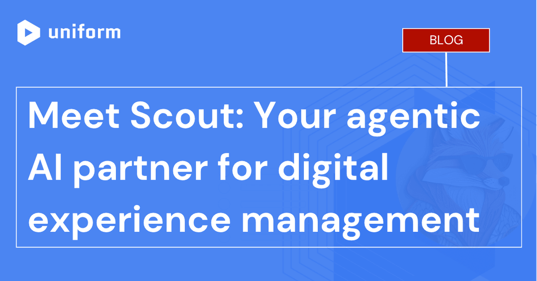 Meet Scout: Your agentic AI partner for digital experience management