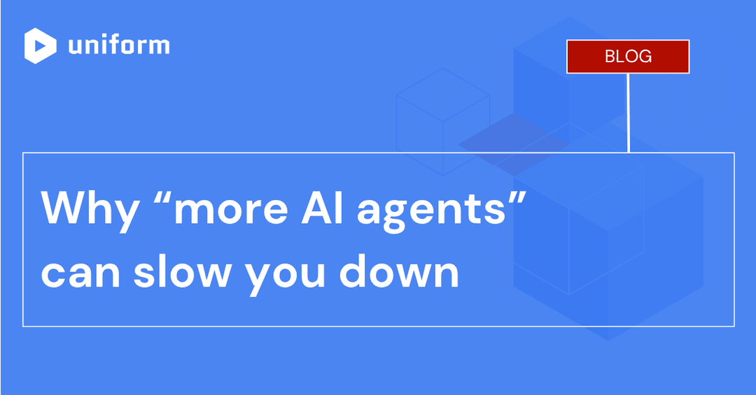 Why multiple AI agents can slow you down