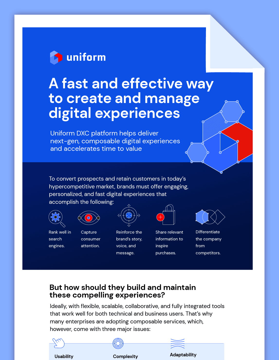A fast and effective way to create and manage digital experiences
